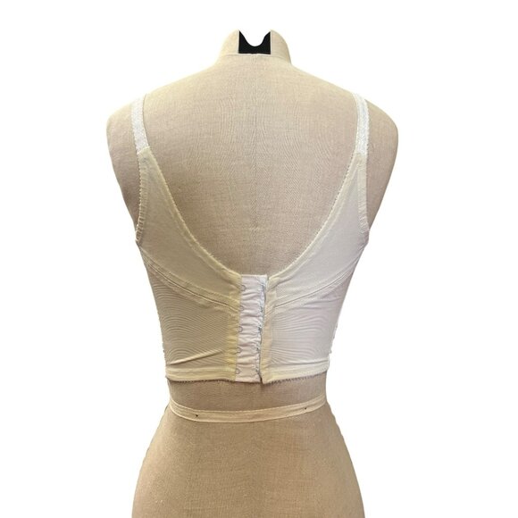 Vintage Lingerie Union Made Fantasia Original Lilyette White Lace Bustier Corset - Picture 2 of 12